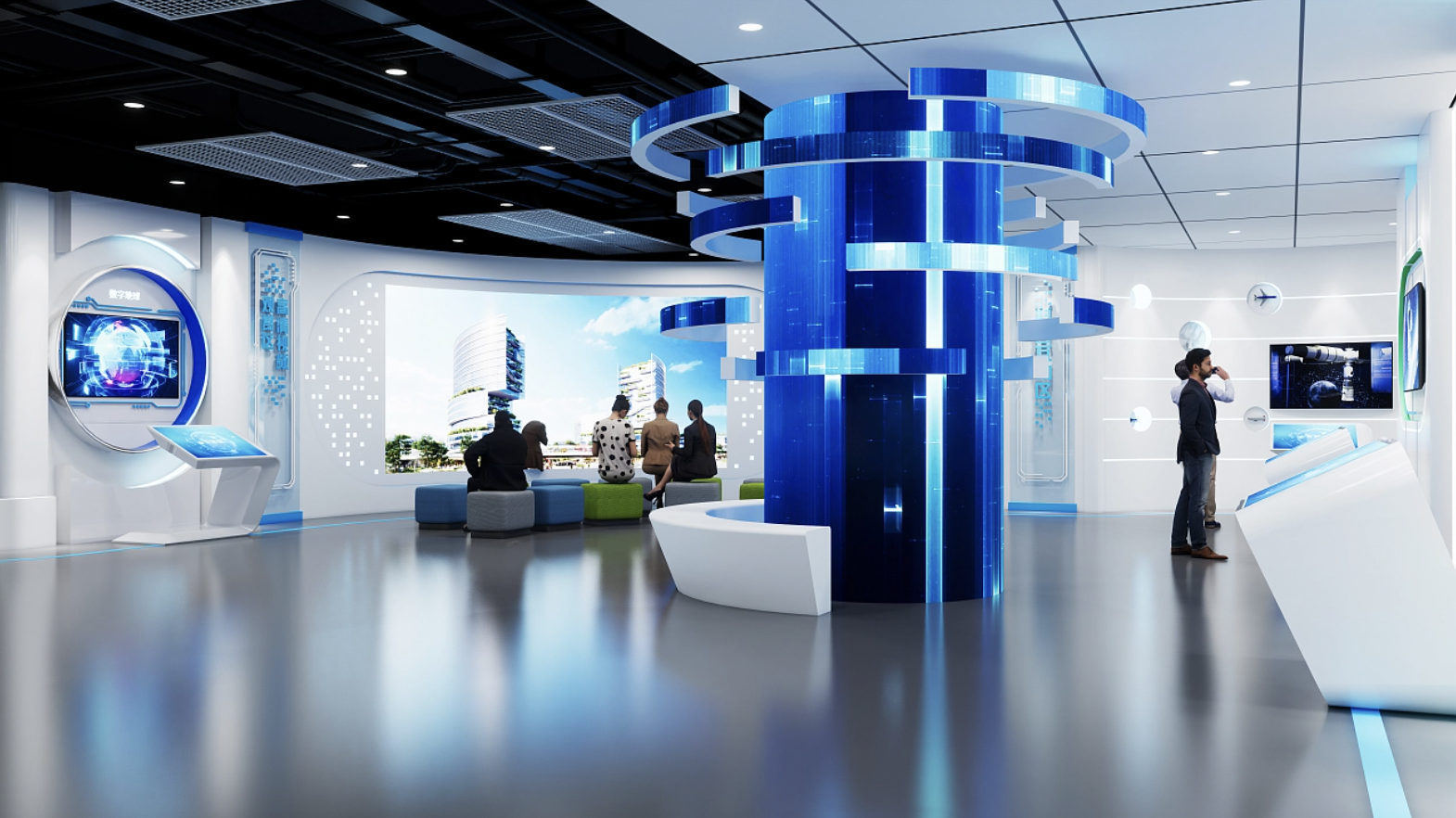 IVD原料展厅设计—思威图数字干细胞基因科普馆展厅这样设计,参观者来了又来