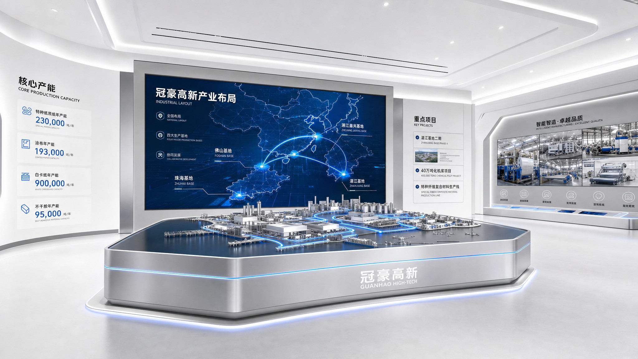 广东冠豪纸业科技展厅